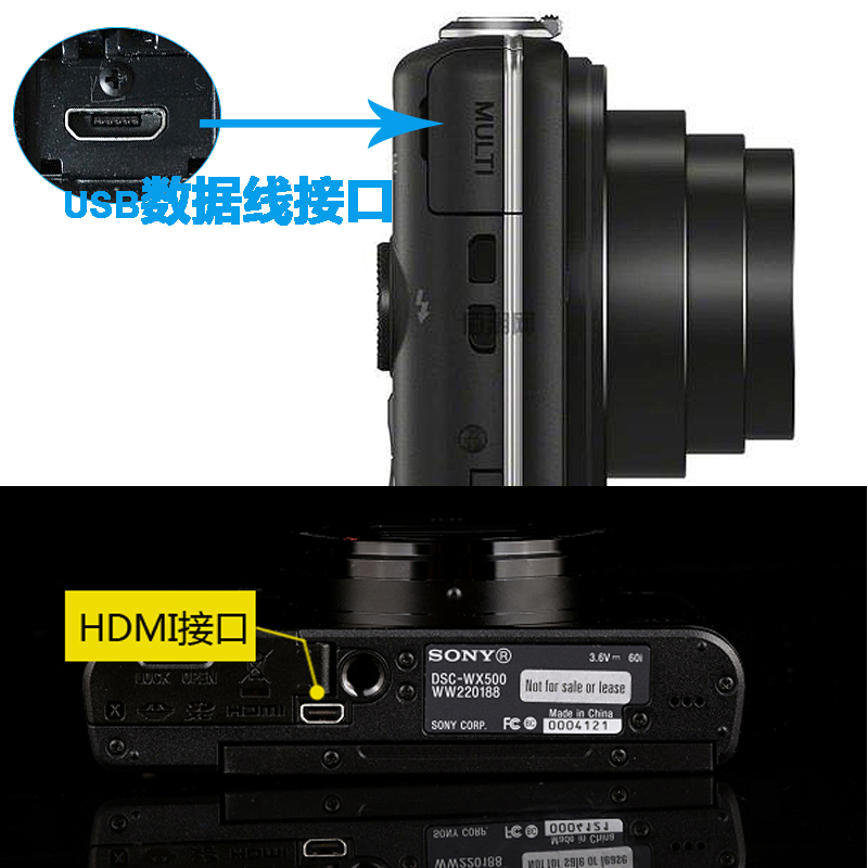 索尼相机数据线DSC-HX50 HX60 HX90 TX30 RX100II锂电池直充电器 - 图3