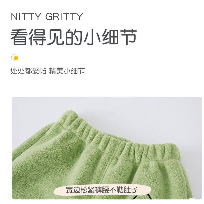 儿童冬季加绒休闲裤男童女童卫裤婴儿保暖加厚裤子宝宝摇粒绒春秋,淘宝优惠券,粉丝福利购,淘宝优惠卷