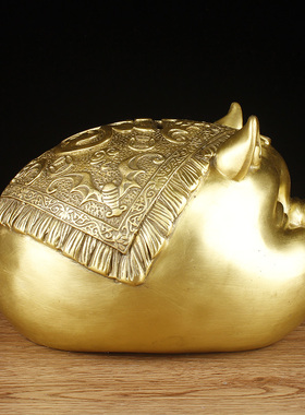 纯铜补缺角家居客厅工艺品存钱罐