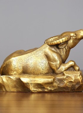 黄铜生肖牛摆件工艺品客厅装饰