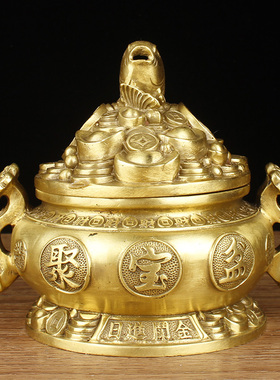 金蟾摆件存钱罐五路财神开业礼品