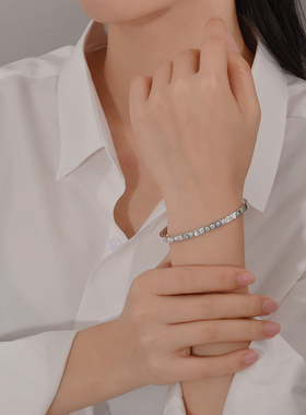 VRQ唯诺其几何之耀气质手镯女镶钻精致时尚设计手饰送女友礼物