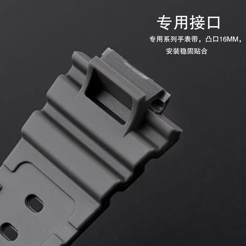 适配CASIO卡西欧gshock树脂橡胶表带ga2100腕带GW6900GD120DW5600 - 图0