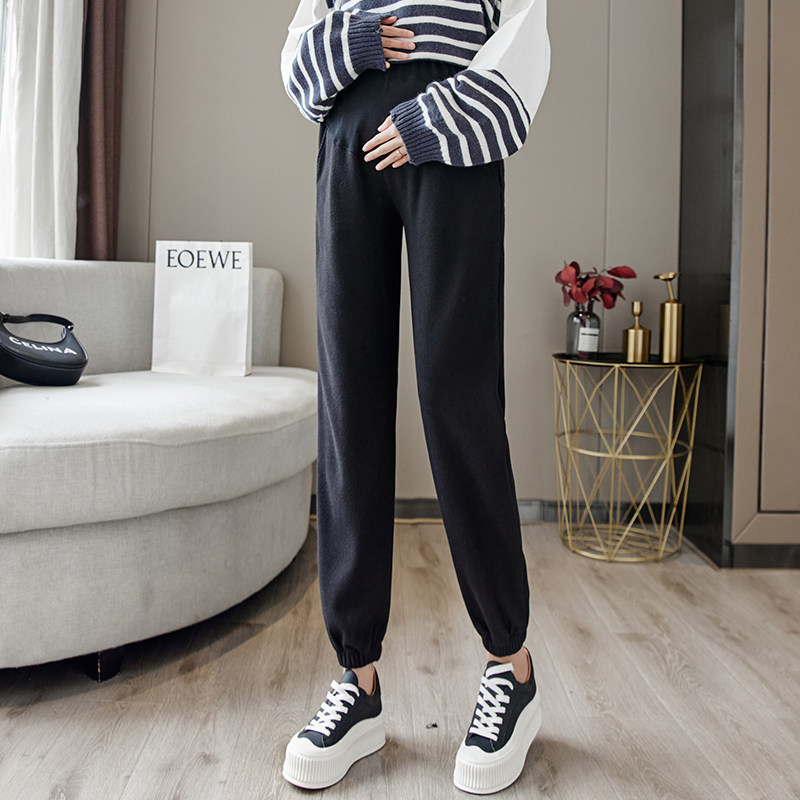 春秋季外穿潮妈纯棉秋冬装孕妇裤子 恋诗哲孕妇打底裤