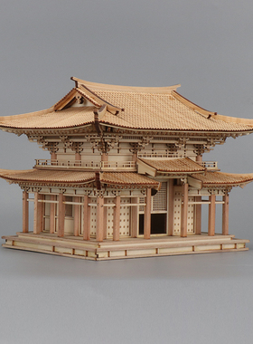 新中式客厅手工古建筑摆件