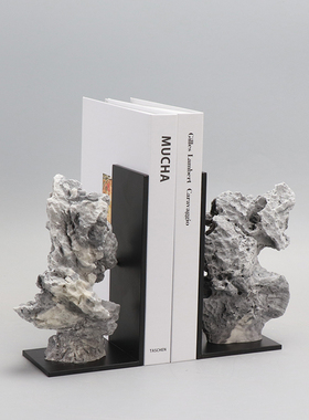 现代客厅样板间书房禅意石头摆件