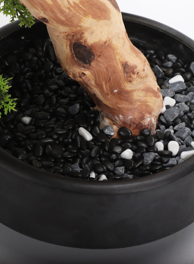 新中式风仿真别墅软装盆景罗汉松