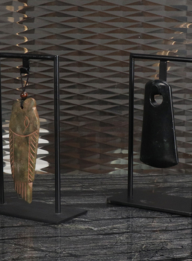 新中式风创意玉石样板房桌面吊坠