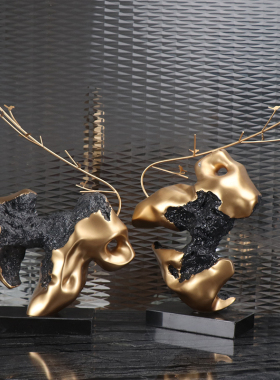 新中式风大厅会所酒店过道太湖石