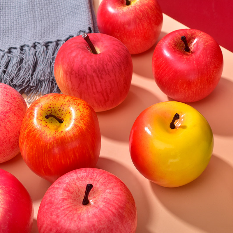 仿真红苹果模型塑料假水果青苹果蛇果道具摆件摆设家居装饰品玩具,淘宝优惠券,粉丝福利购,淘宝优惠卷