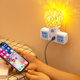 Noche de la casa Ligero de dormitorio infantil enchufe-in Luz de sueño alimento para bebés suave protección ocular de ojo de luz