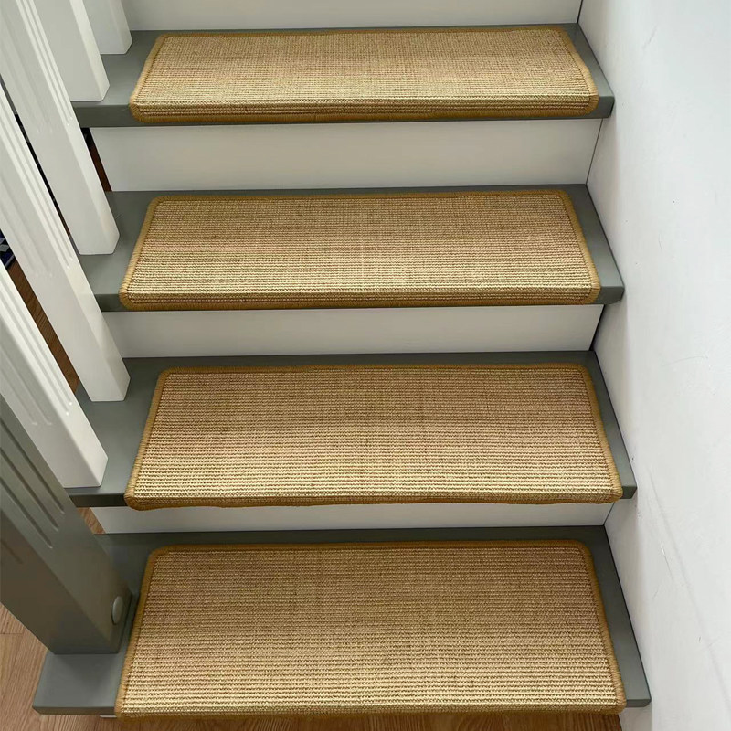 家用天然剑麻楼梯地毯踏步垫免胶自粘防滑满铺定制,淘宝优惠券,粉丝福利购,淘宝优惠卷