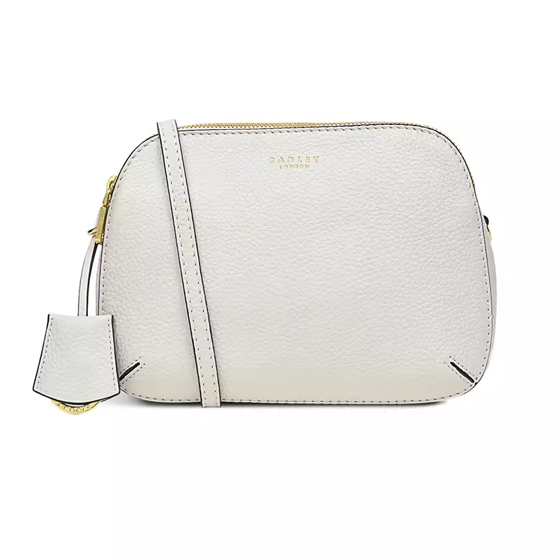 Radley英国奢品牛仔蓝牛皮斜挎包贝壳包荔枝纹理多层DUKES PLACE,淘宝优惠券,粉丝福利购,淘宝优惠卷