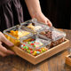 Square glass bowl double skin milk ice powder dessert bowl