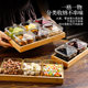 Square glass bowl double skin milk ice powder dessert bowl