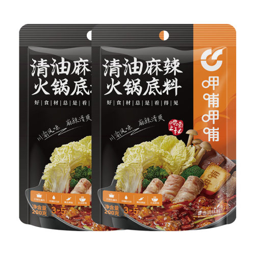 呷哺呷哺清油麻辣火锅底料袋麻辣烫底料200g*2包醇香家用火锅底料 - 图3