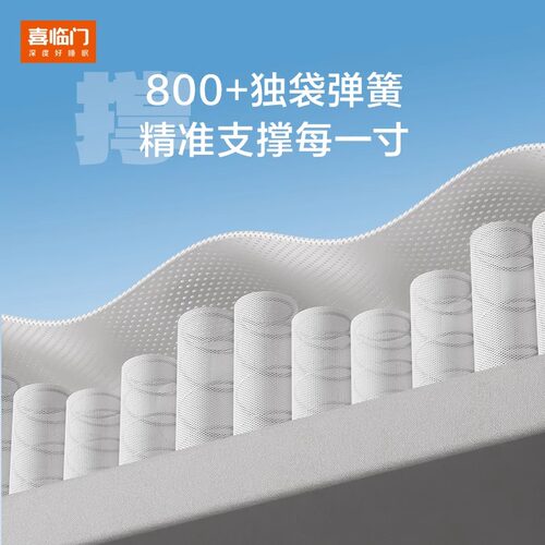 【云朗pro】喜临门席梦思舒脊黄麻乳胶独袋弹簧床垫政府补贴15% - 图2