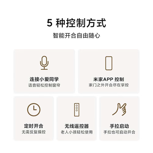 【自营】小米米家隐藏式智能窗帘电动窗帘全自动电动窗帘导轨轨道 - 图2