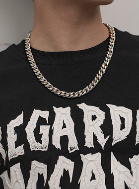 钛钢男链条缠绕项链锁骨链