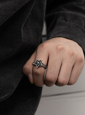 男女钛钢小众设计戒指