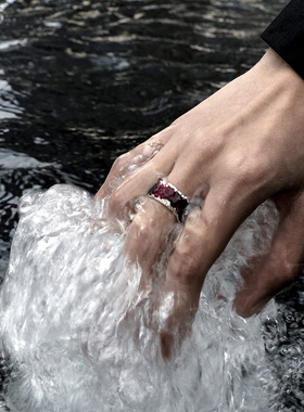 原创设计开口可调节戒指男女无性别时尚个性轻奢小众精致情侣对戒