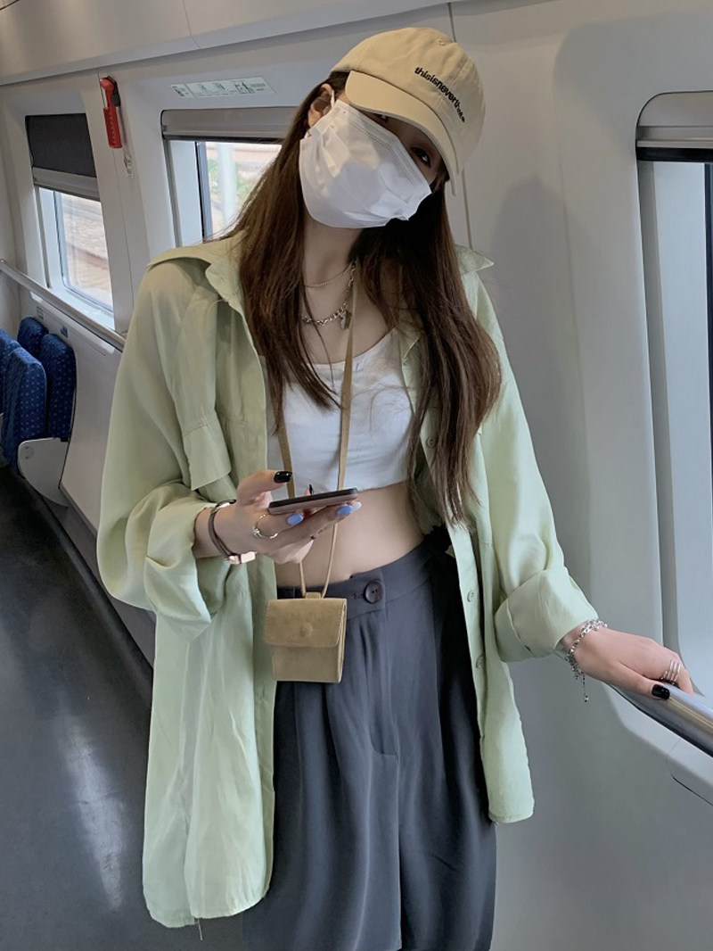女春防紫外线外套2022年新款衬衣 婴米诗衬衫