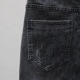 Демисезонные джинсы, штаны, модные эластичные леггинсы, высокая талия, свободный крой