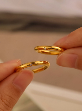 公主戒指小众时尚纯银情侣高级感