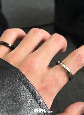 999足金素圈光面情侣对戒