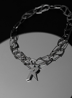 原创设计字母项链轻奢高级ins