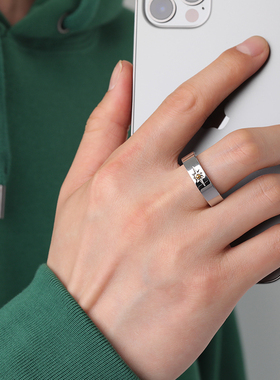 戒指男原宿风民族高级感钛钢