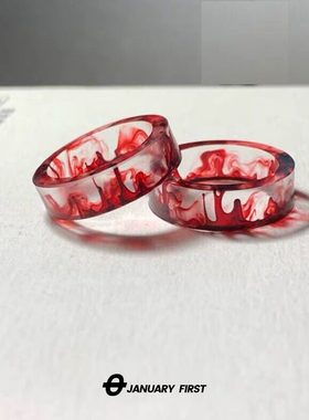 树脂戒指情侣原创设计时尚简约