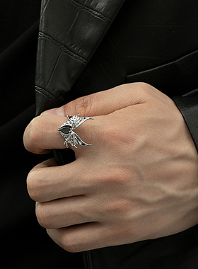 男女原创爱情之翼戒指