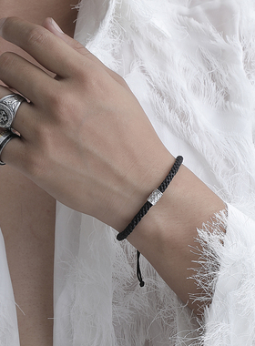 小众设计嘻哈风情侣复古编织手绳