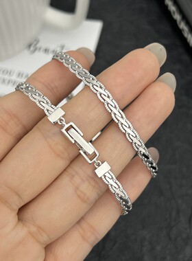 手链男女生设计师款编织纹理锁骨链简约款手饰冷淡风配饰通用高级