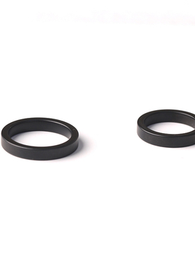 磨砂高级感冷淡风黑色陶瓷戒指