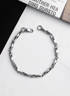 韩版单身简约男潮手链女ins小众