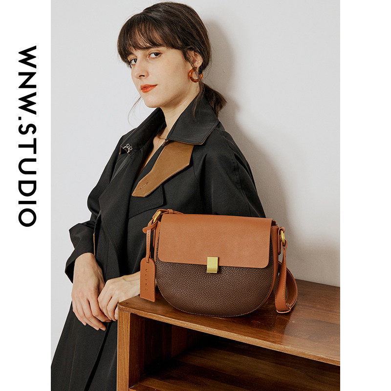 高级感小众秋冬质感2021新款马鞍包 唯女王女士包袋