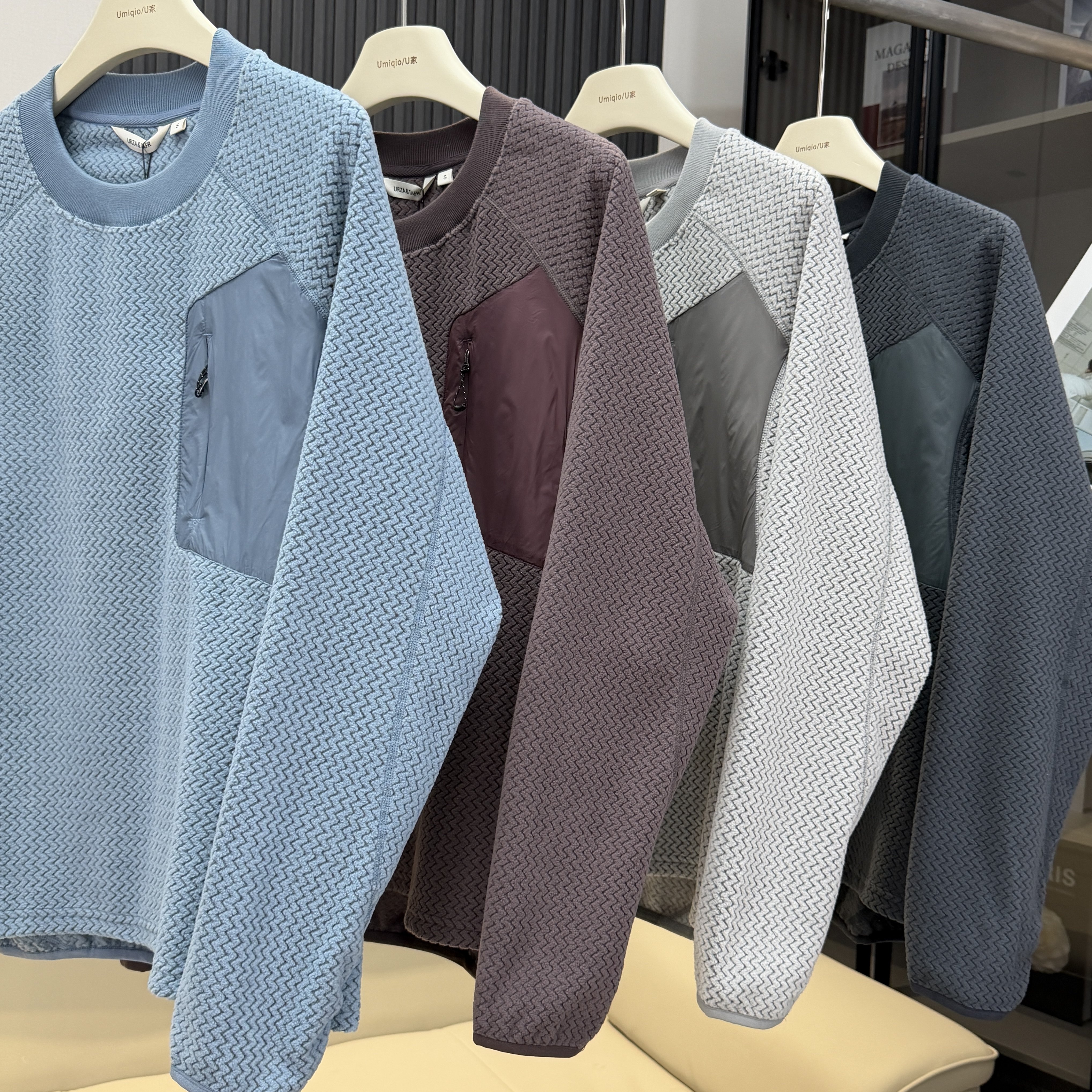 棵米ai蕉家！户外山系情侣款宽松波浪纹徒步登山抓绒衣卫衣打底衫,淘宝优惠券,粉丝福利购,淘宝优惠卷