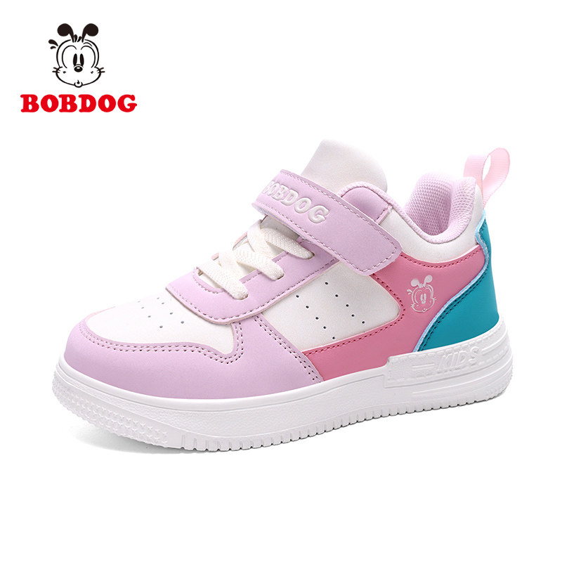 巴布豆女童鞋子2025秋冬季新款皮面防水男童鞋高帮板鞋儿童运动鞋,淘宝优惠券,粉丝福利购,淘宝优惠卷