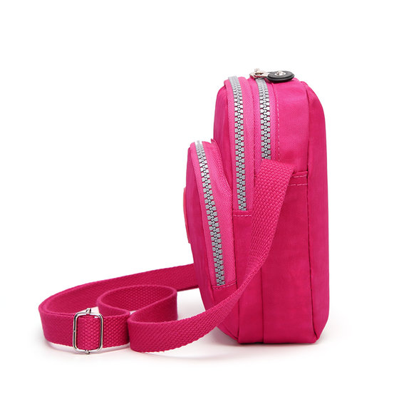 Mobile phone mini bag for women, shoulder canvas, simple and fashionable