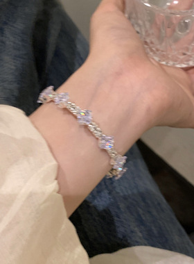 星光闪闪满天星多层叠戴珍珠手链