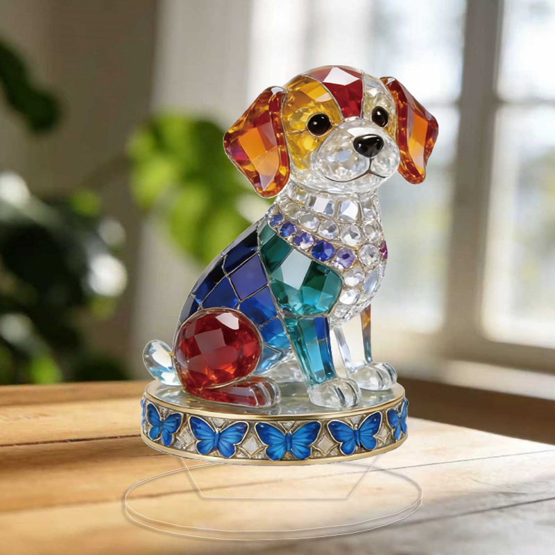 水晶骏马摆件八方来财立牌电脑办公室工位学生装饰品逼真,淘宝优惠券,粉丝福利购,淘宝优惠卷