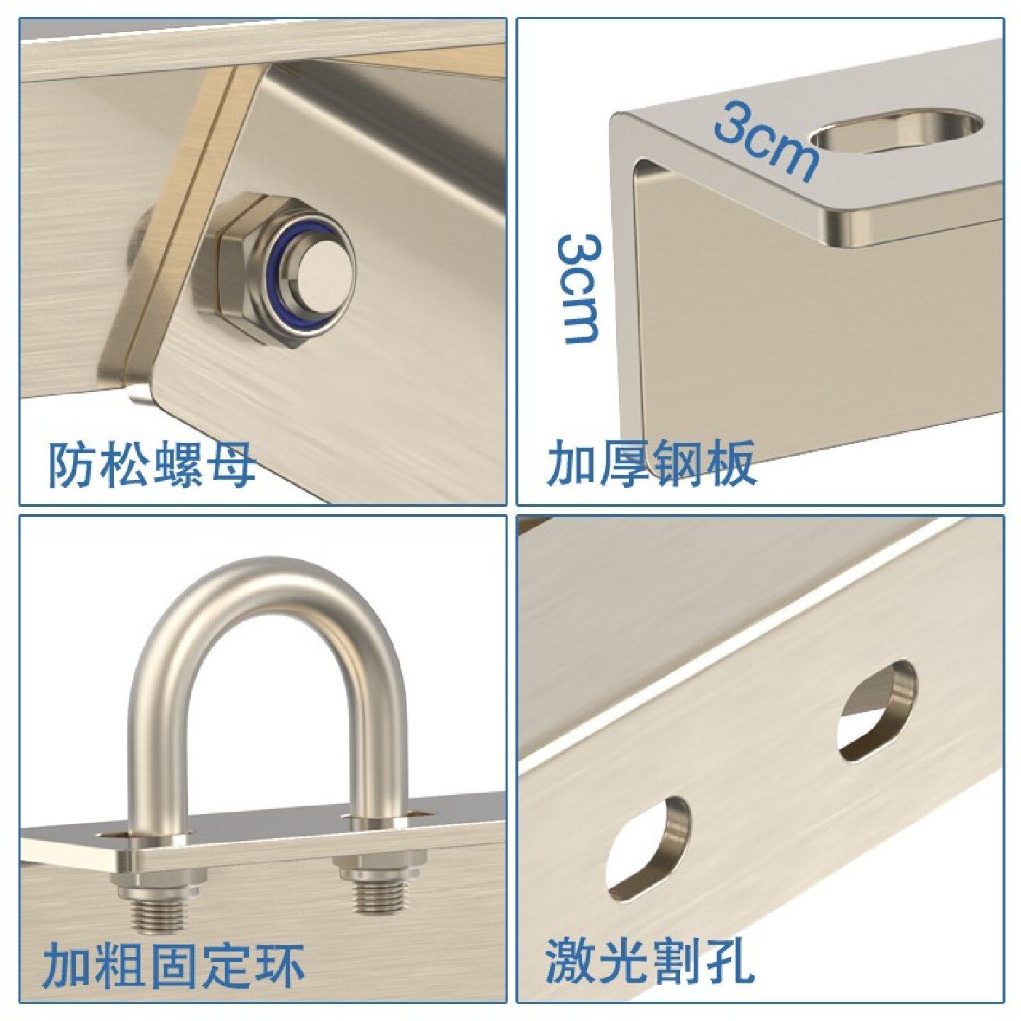 阳台不锈钢晾衣架晾衣杆家用神器被子室外侧装固定式三角架晒衣架,淘宝优惠券,粉丝福利购,淘宝优惠卷