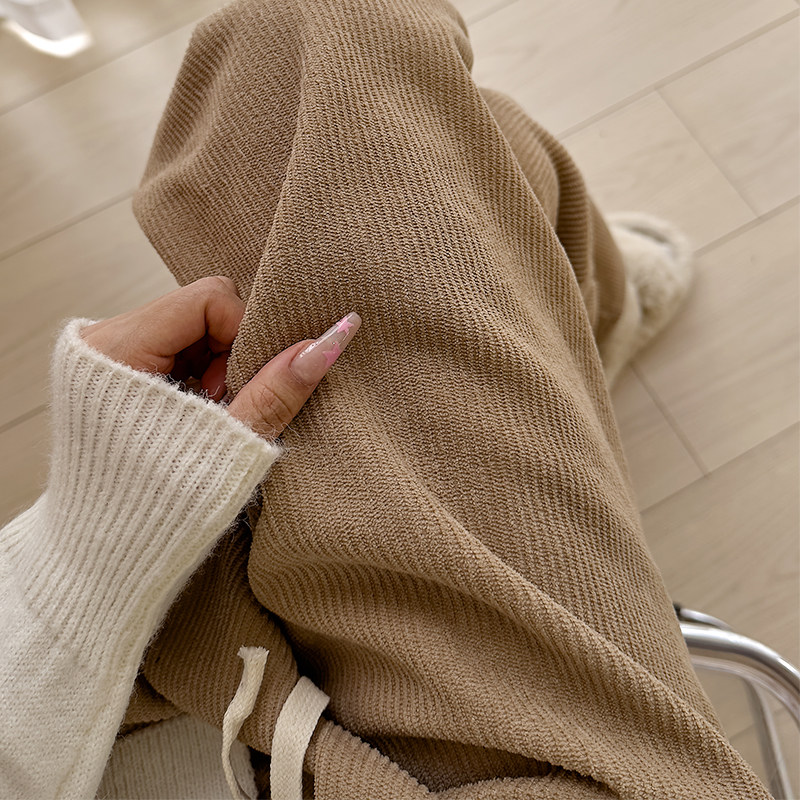 任选2条！显瘦宽松灯芯绒阔腿裤