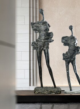 欧式抽象雕塑装饰品酒店大堂别墅客厅电视柜旁落地玄关艺术品摆件