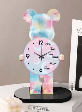 暴力熊摆件轻奢高档家居电视柜酒柜装饰品客厅现代办公室高级感