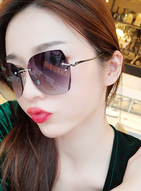 墨镜韩版圆脸大框偏光太阳镜