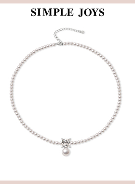SIMPLEJOYS施家珍珠项链s925纯银