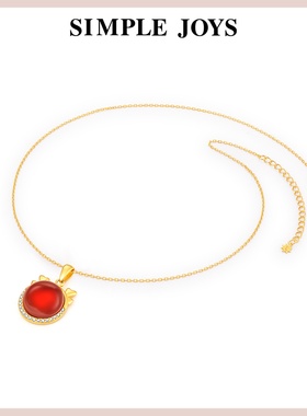 SIMPLEJOYS小福龙玛瑙项链本命年